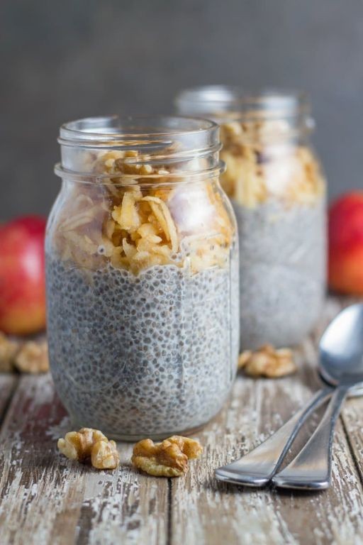 Apple Walnut Chia Seed Pudding