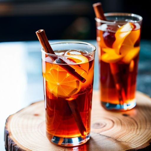 Autumn Spiced Negroni with Cinnamon