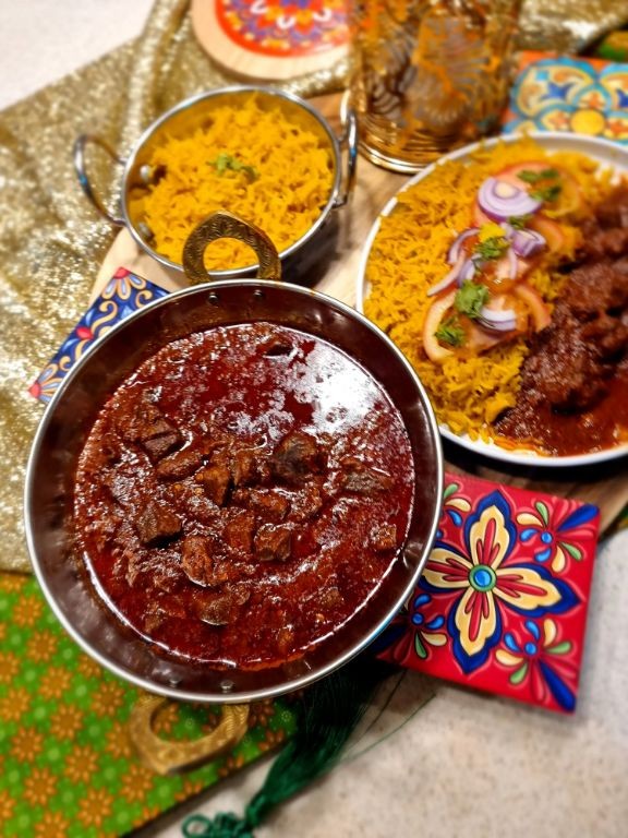 Beef Vindaloo with Mustard Seeds