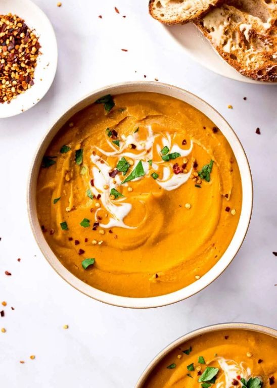 Blended Lentil Soup with Carrots