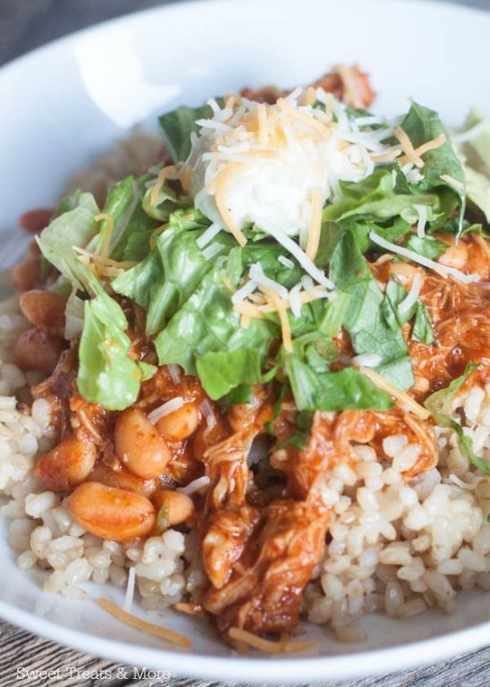 Chicken Enchilada Rice Bowl
