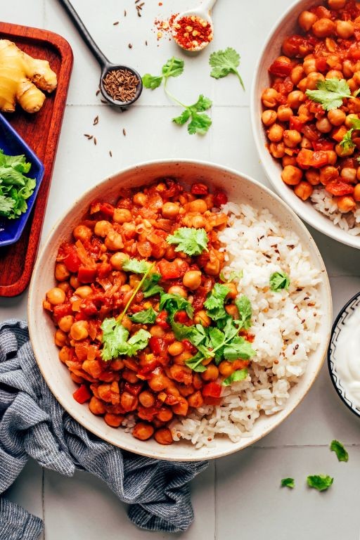 Chickpea and Spinach Vindaloo