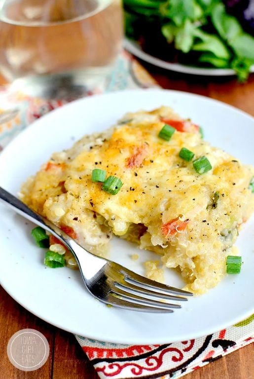Creamy Garlic Quinoa Casserole