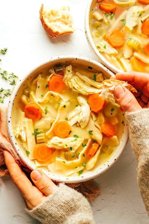 Garlic and Herb Chicken Noodle Soup
