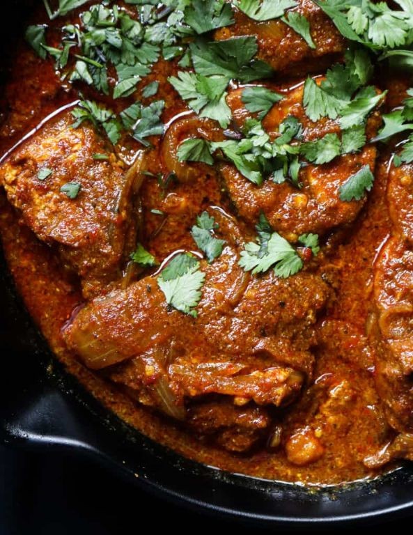 Goan Fish Vindaloo with Vinegar Sauce