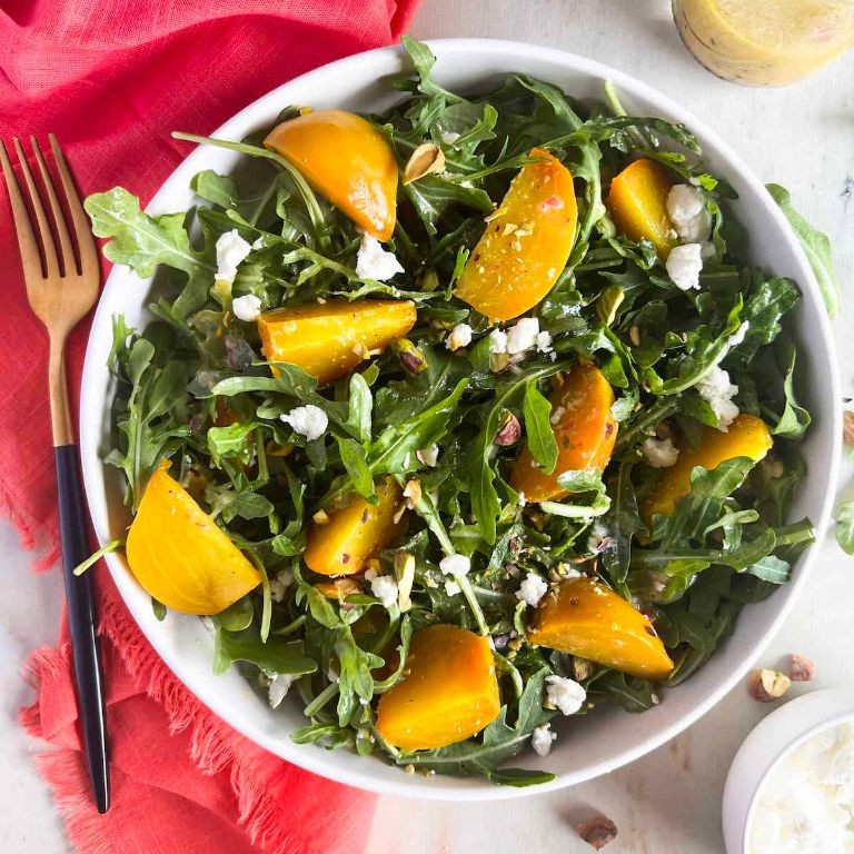 Golden Beet and Arugula Salad with Balsamic Glaze