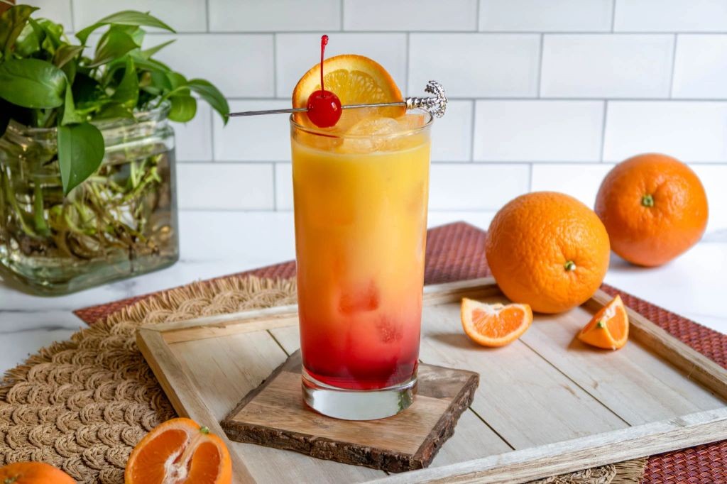 Grapefruit Rose Vodka Sunrise