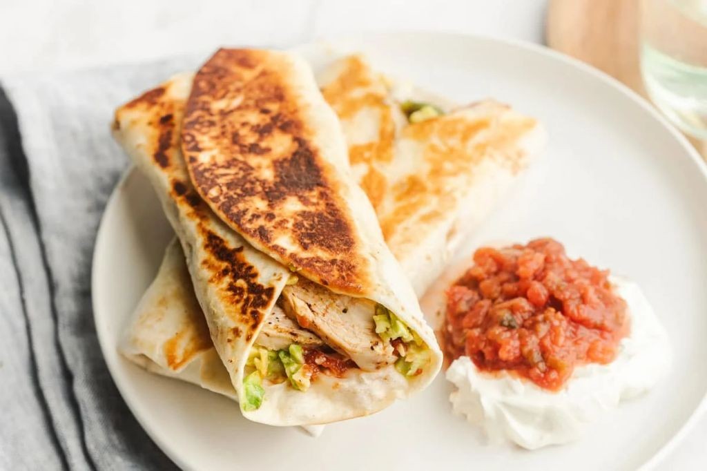 Grilled Chicken and Avocado Wrap