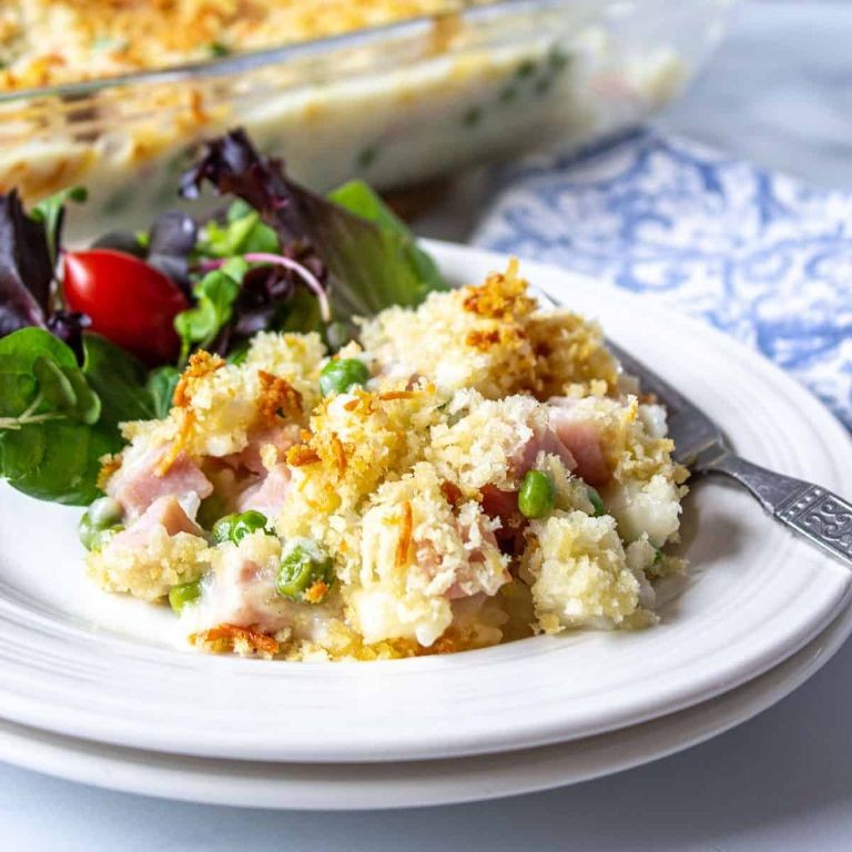 Ham and Rice Casserole with Mushrooms