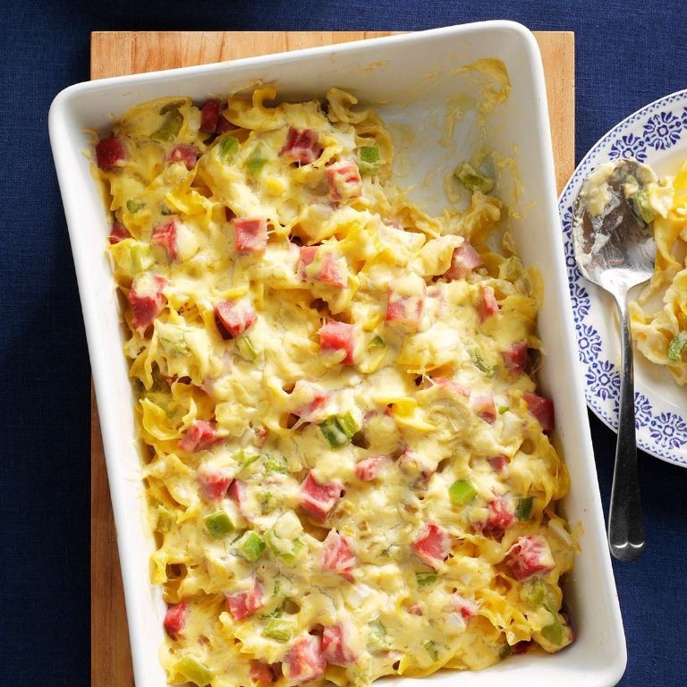 Ham and Swiss Cheese Casserole