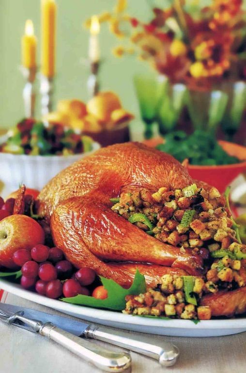 Herb-Roasted Turkey with Vegetable Stuffing
