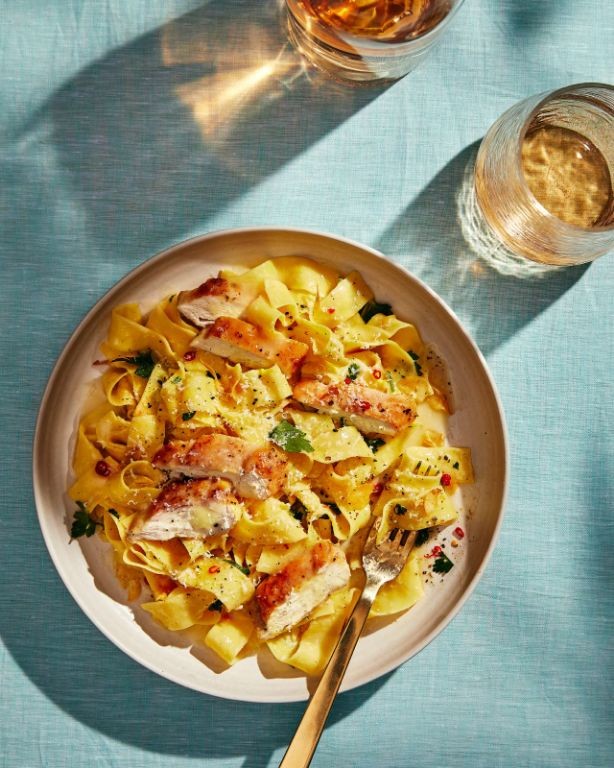 Lemon Butter Chicken Bacon Pasta