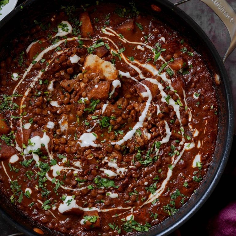 Lentil Vindaloo with Garlic Infusion