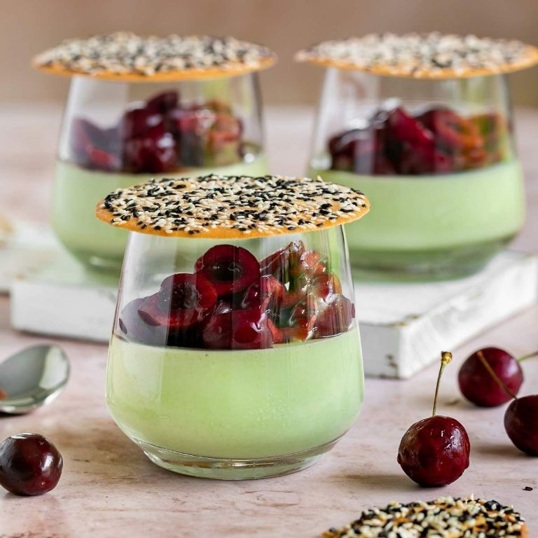 Matcha Green Tea Panna Cotta