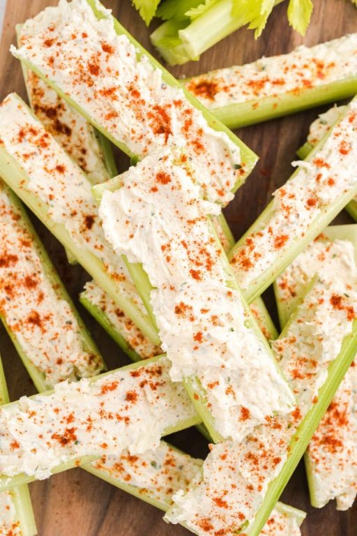Miracle Whip Stuffed Celery Sticks