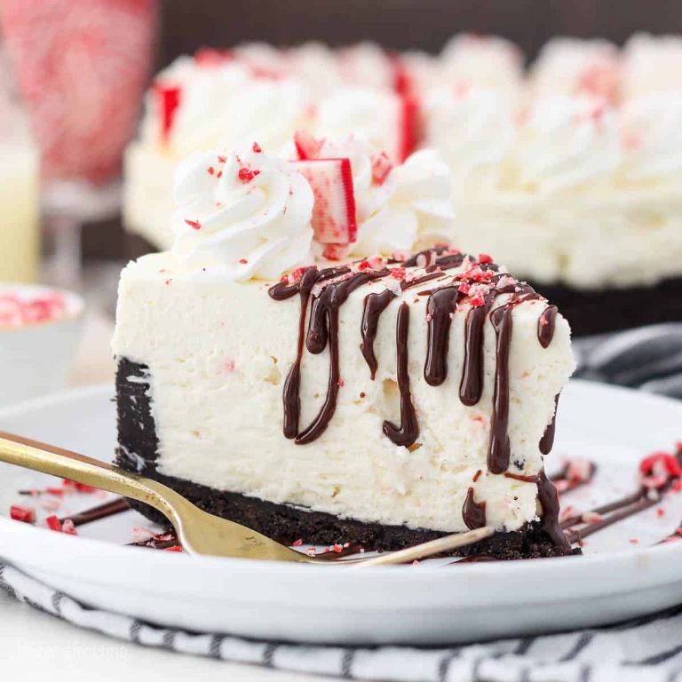 Peppermint White Chocolate Cheesecake