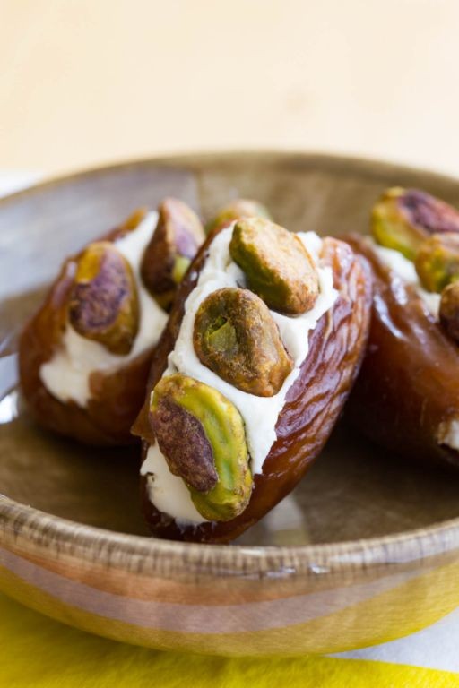 Pistachio and Apricot Stuffed Dates