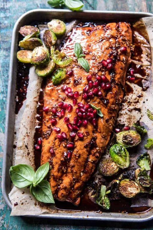 Pomegranate Molasses Glazed Salmon