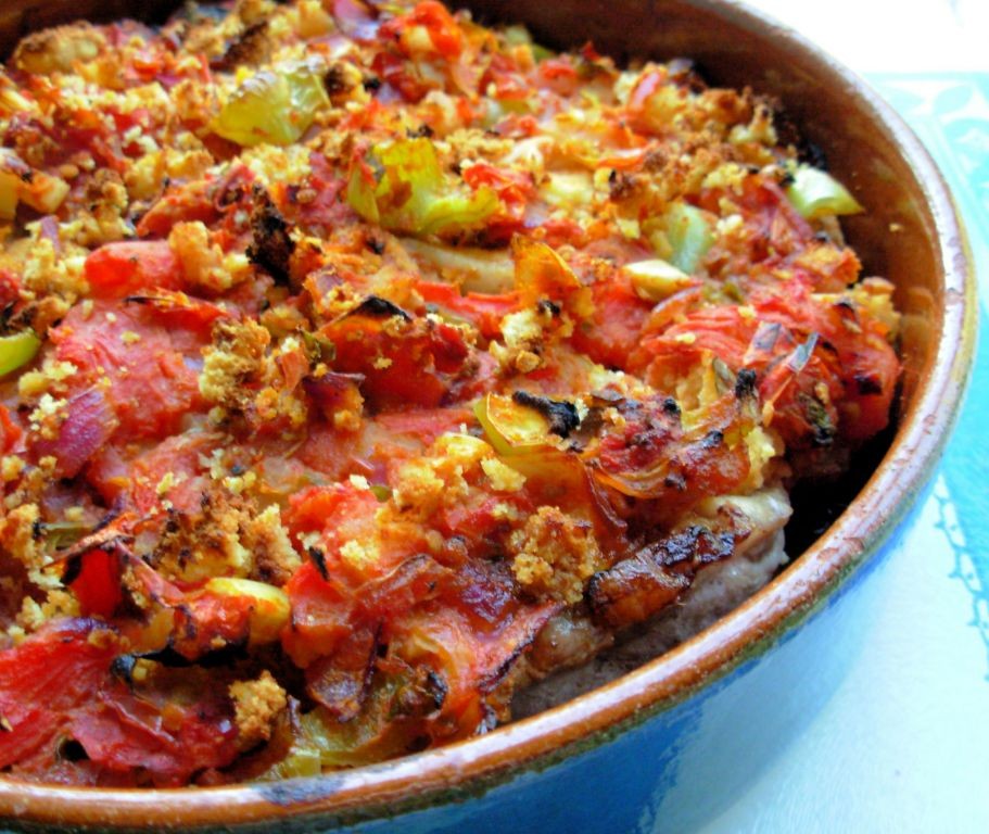 Pork Chop and Cornbread Casserole