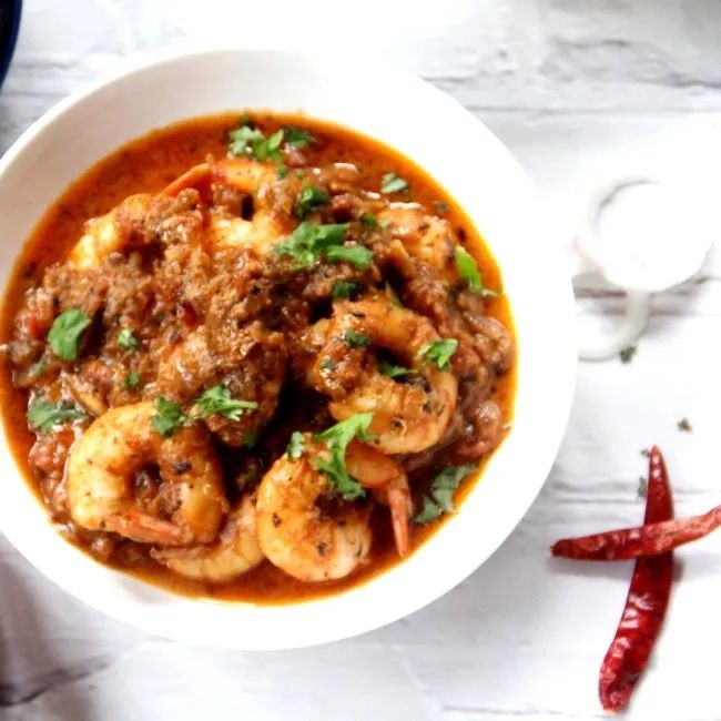 Prawn Vindaloo with Fresh Herbs