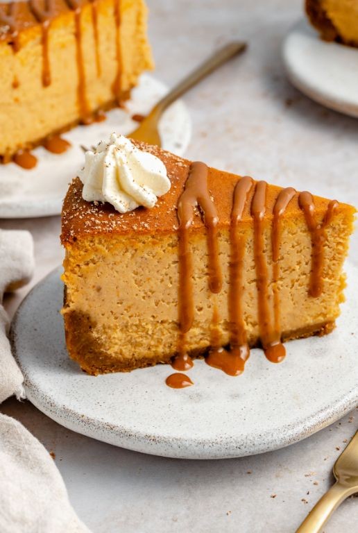 Pumpkin Spice Cheesecake with Gingersnap Crust
