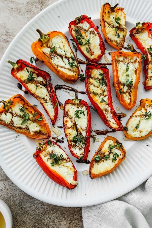 Salmon and Goat Cheese Stuffed Peppers