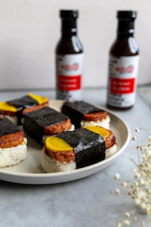 Spam Musubi with Pickled Radish