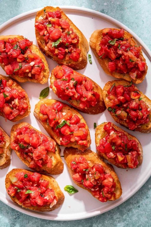 Tomato and Sweet Basil Bruschetta