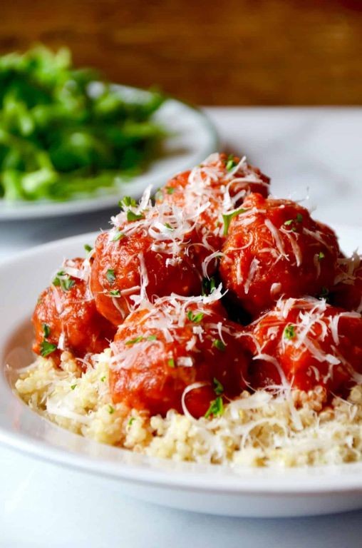 Turkey and Quinoa Meatballs with Marinara