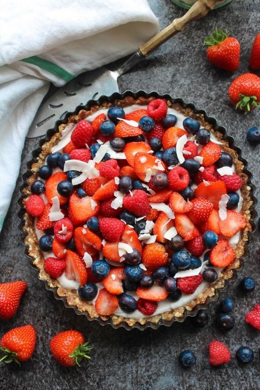 Vegan Mixed Berry Pie with Coconut Whipped Cream
