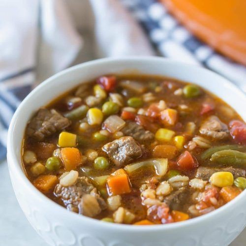 Vegetable Beef Barley Soup