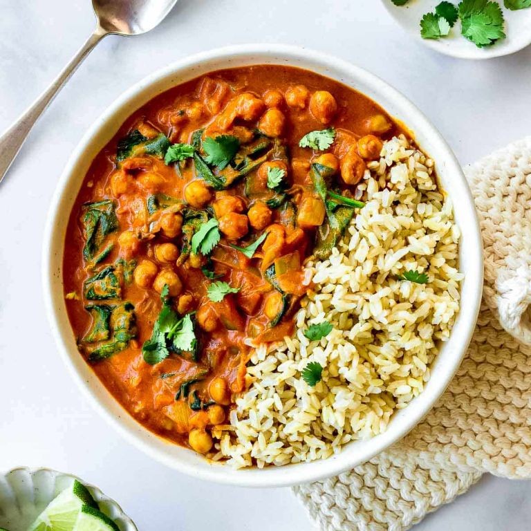Vishake and Spinach Coconut Curry