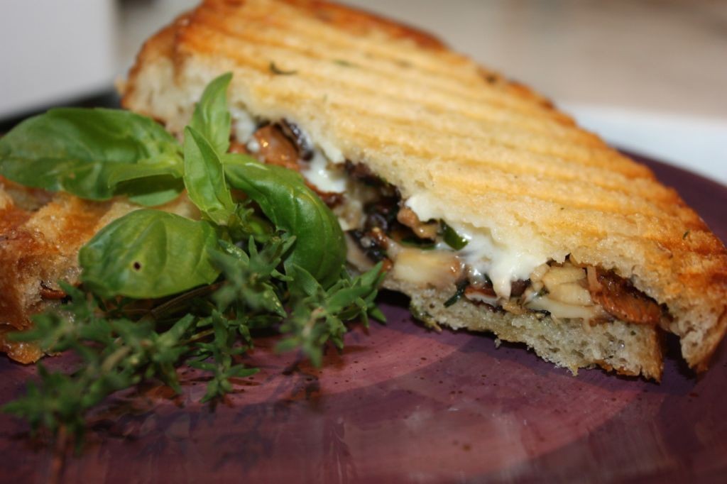 Wild Mushroom and Brie Grilled Cheese
