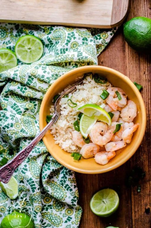 Zesty Lime Shrimp and Rice Bowl