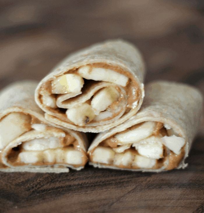 Almond Butter and Honey Tortilla Wraps