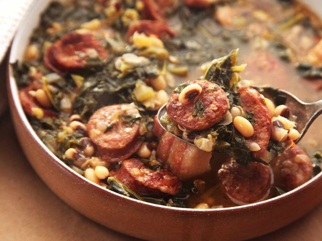 Andouille Sausage and Black-Eyed Peas Stew