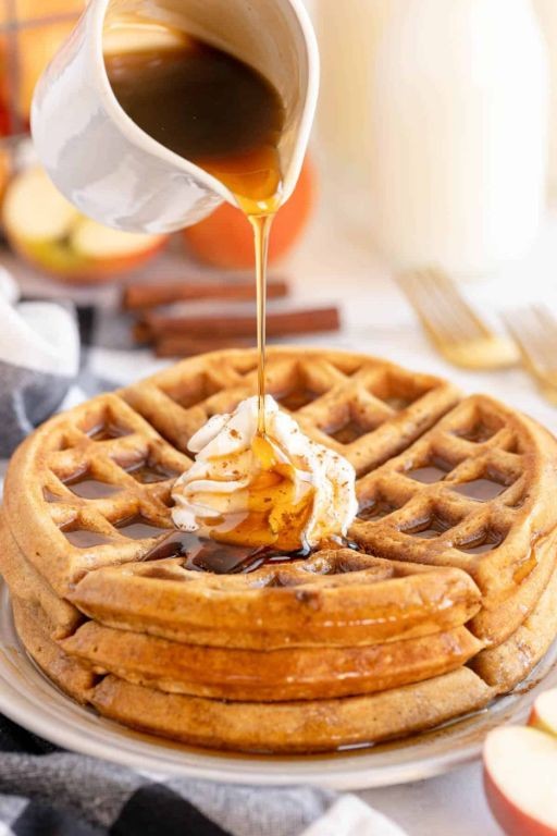 Apple Cinnamon Sugar Waffles
