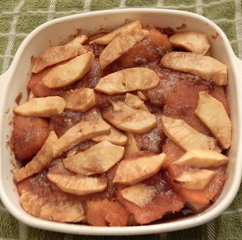 Apple and Walnut Scalloped Sweet Potatoes