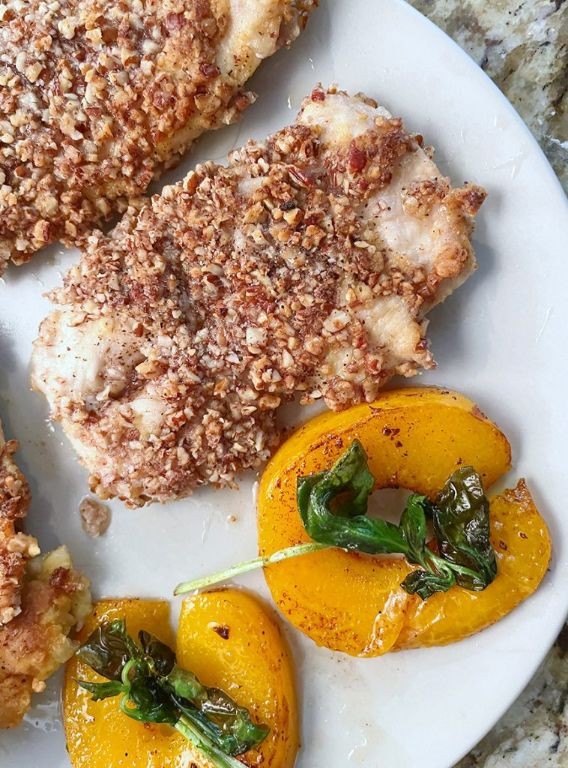 Apricot Pecan Crusted Chicken