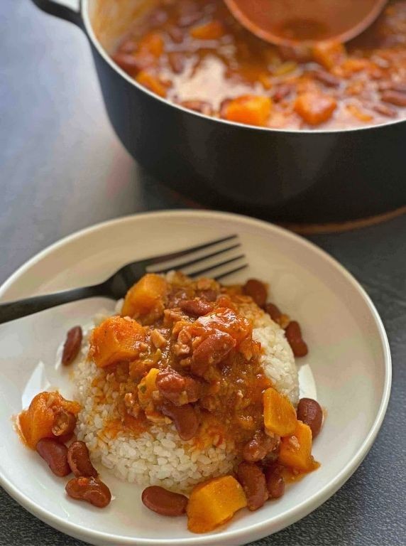 Arroz con Habichuelas with Pork Shoulder