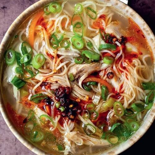 Asian Ginger Soy Chicken Noodle Soup
