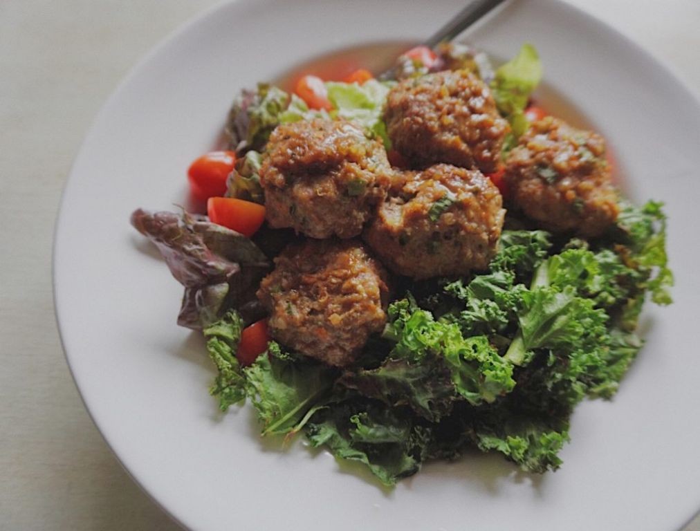 Asian sesame ginger turkey meatballs