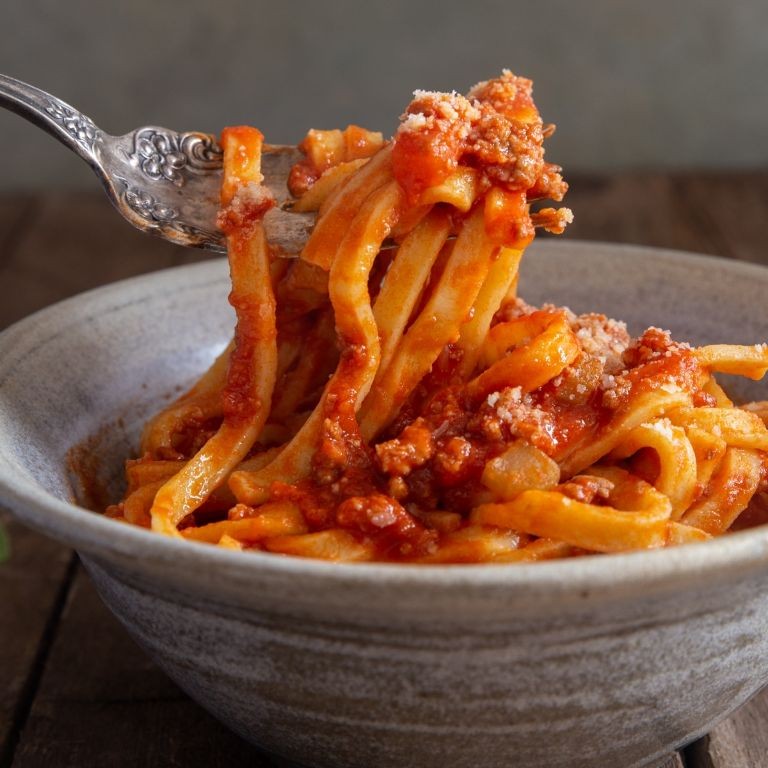 Authentic Italian Bolognese with Homemade Pasta