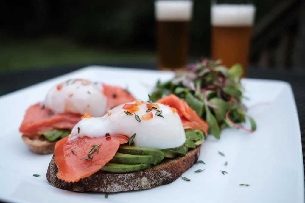 Avocado and Smoked Salmon Open-Faced Sandwich