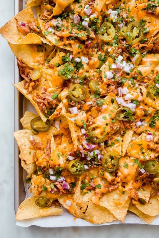 BBQ Chicken Nachos Supreme
