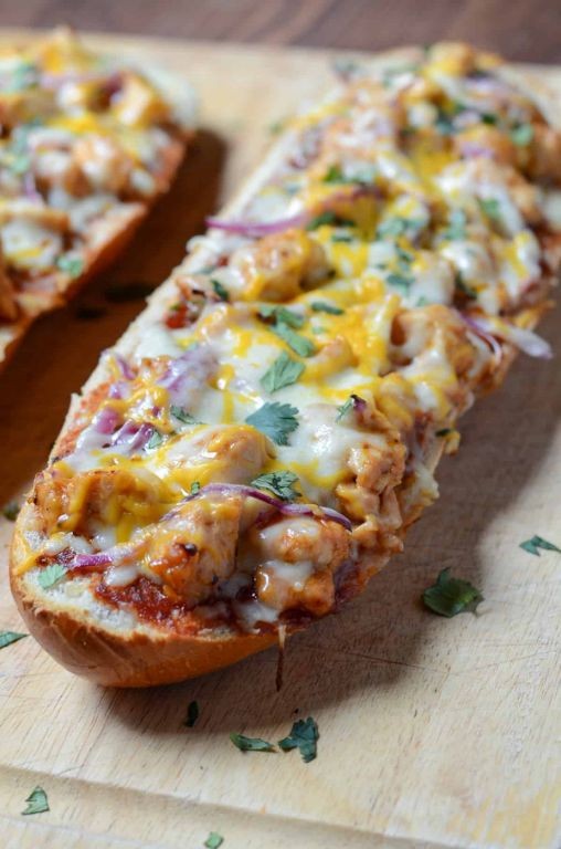BBQ Chicken Pizza Bread
