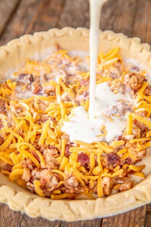 BBQ Chicken Quiche