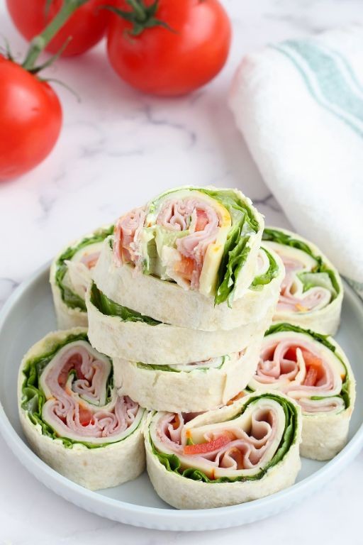 Babybel Cheese and Ham Pinwheels
