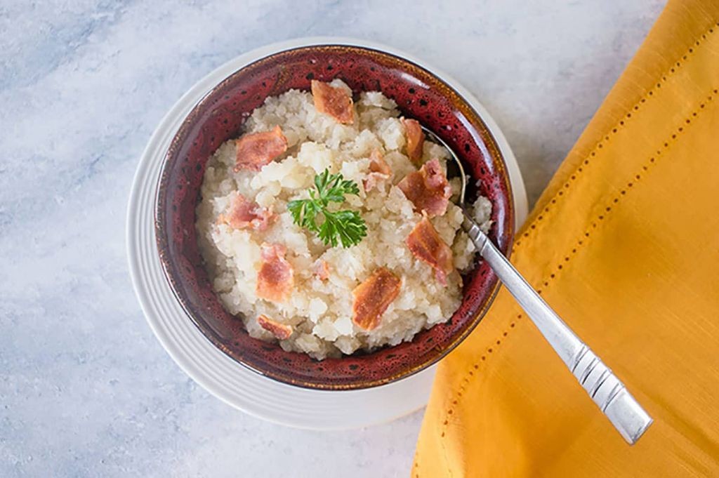 Bacon and Cheddar Mashed Turnips