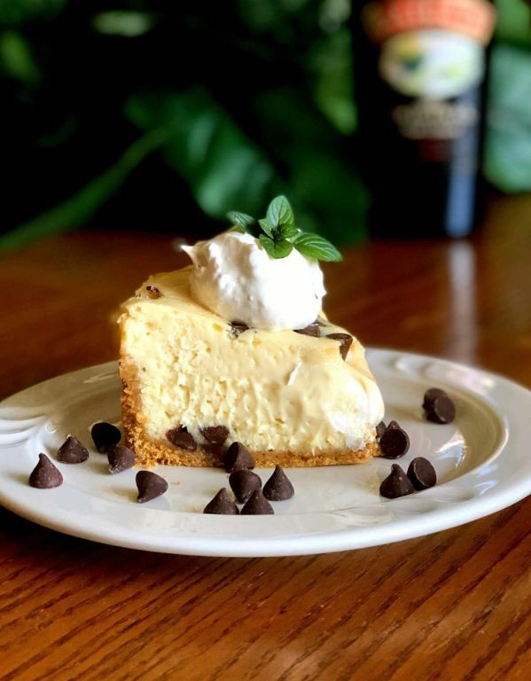 Baileys Chocolate Chip Cheesecake